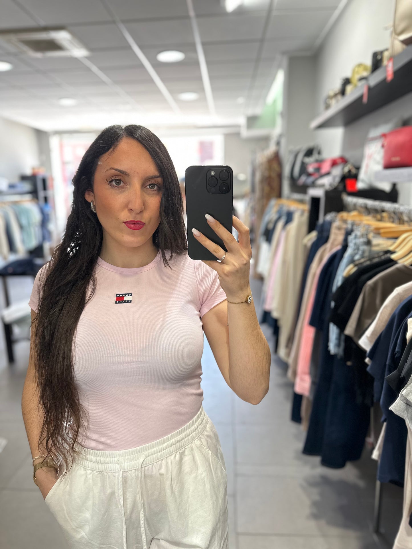 CAMISETA TOMMY CANALÉ ROSA BEBÉ