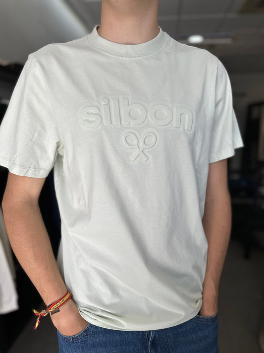 CAMISETA SILBON CON LOGO EN RELIEVE HOMBRE