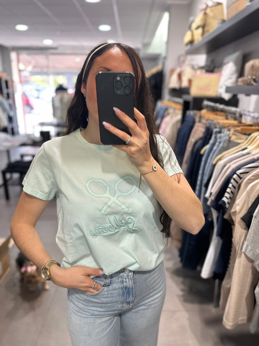 Camiseta Silbon verde agua