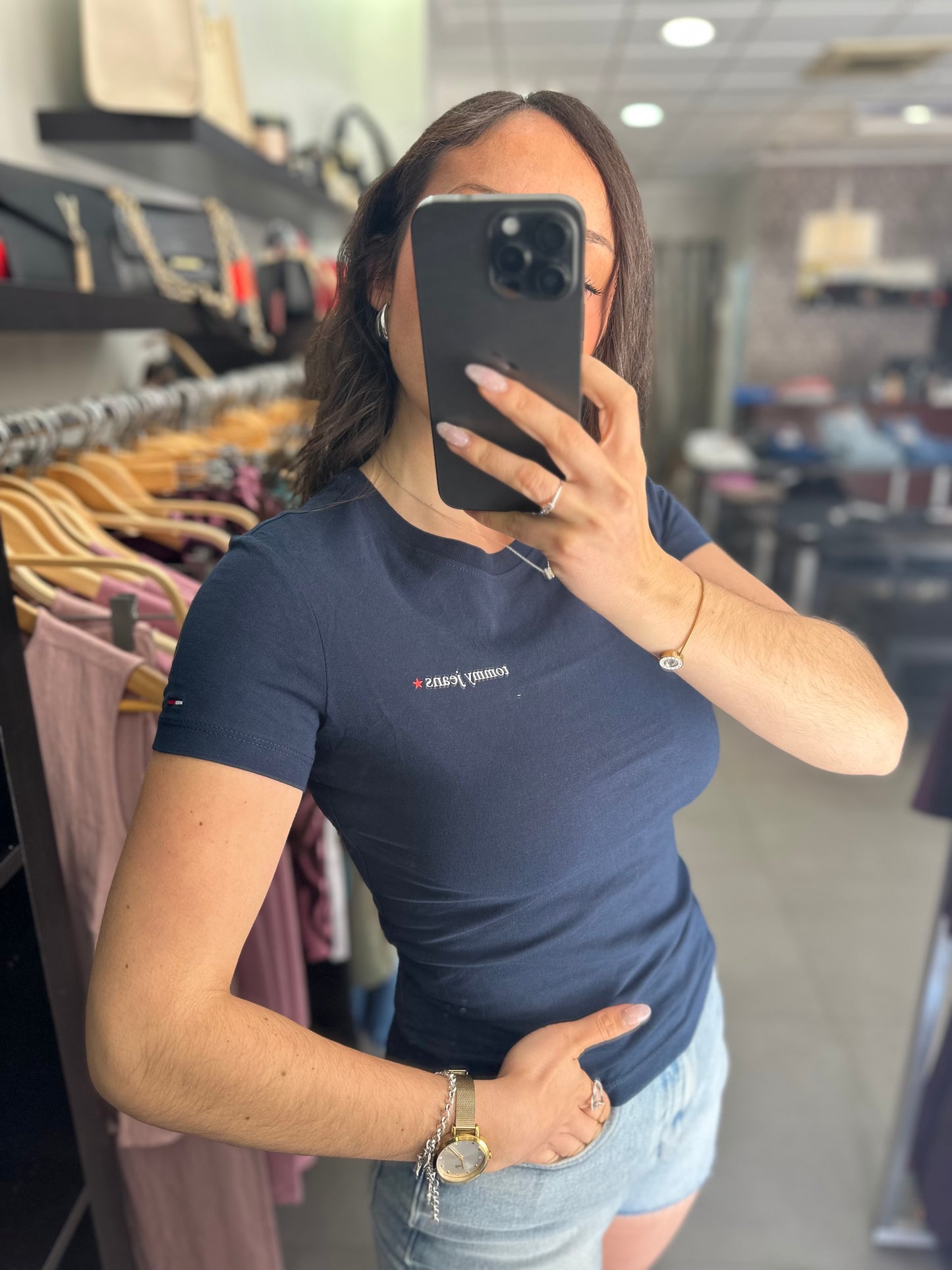 CAMISETA TOMMY MARINA LOGO ESTRELLA