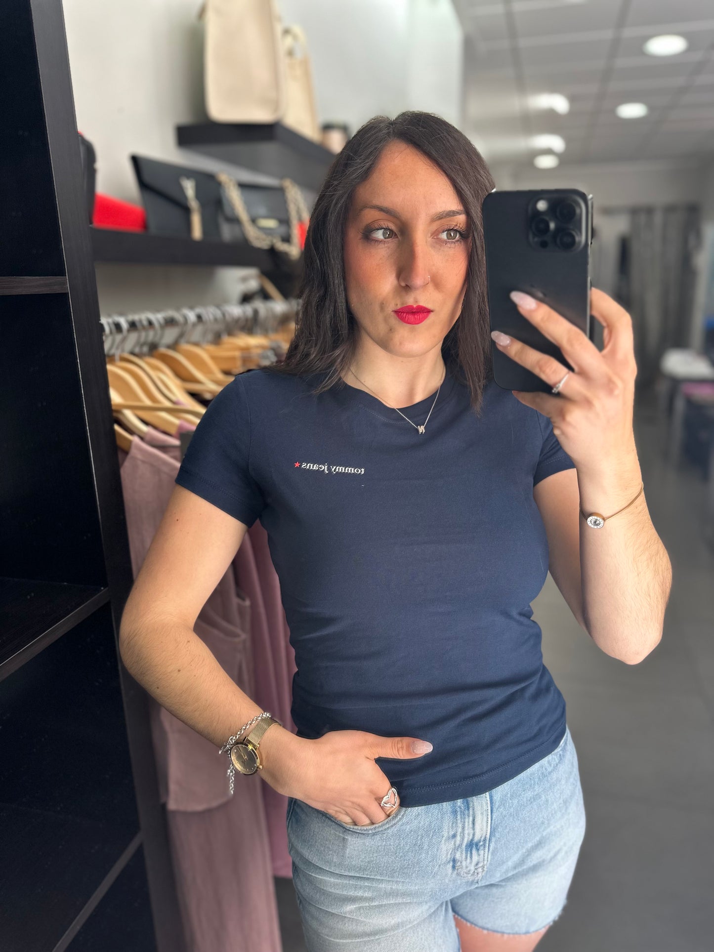 CAMISETA TOMMY MARINA LOGO ESTRELLA