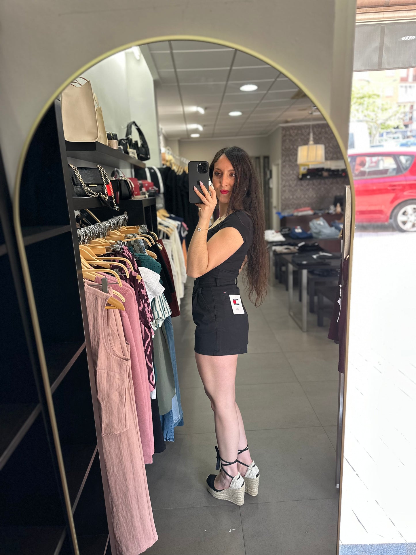 Short Tommy chino negro
