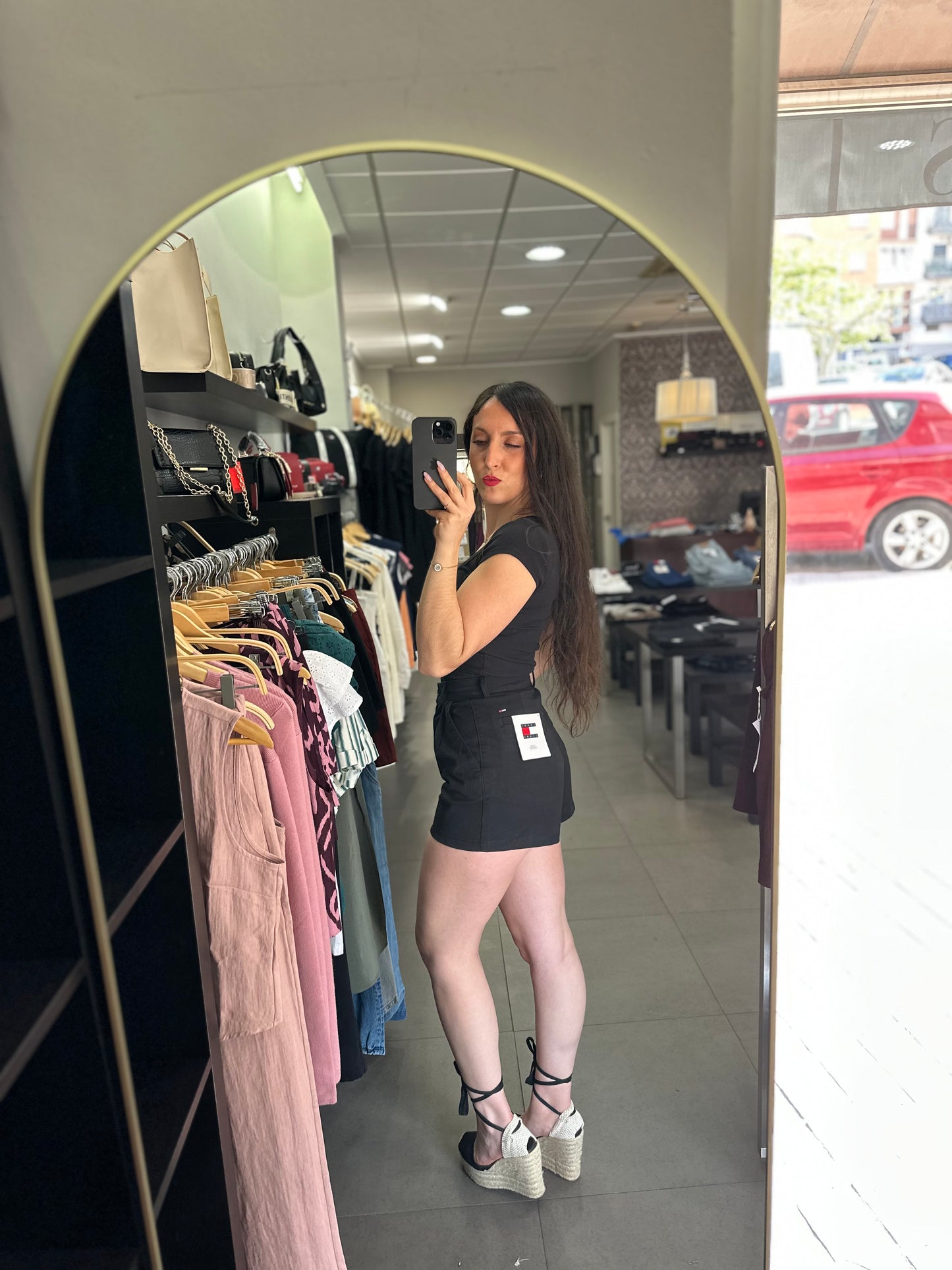 Short Tommy chino negro