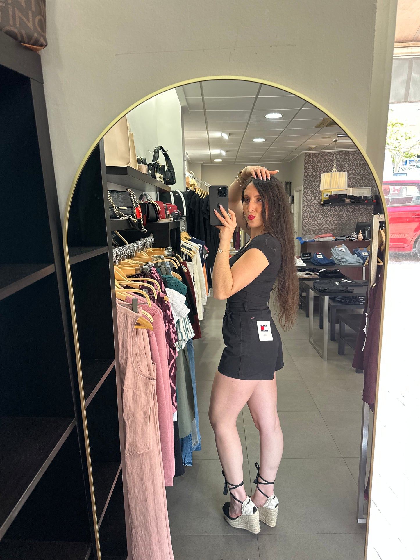 Short Tommy chino negro