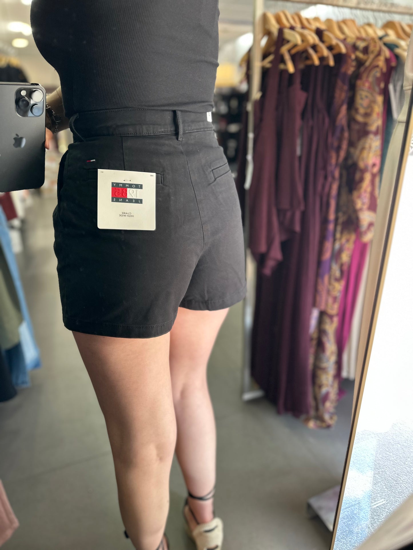 Short Tommy chino negro