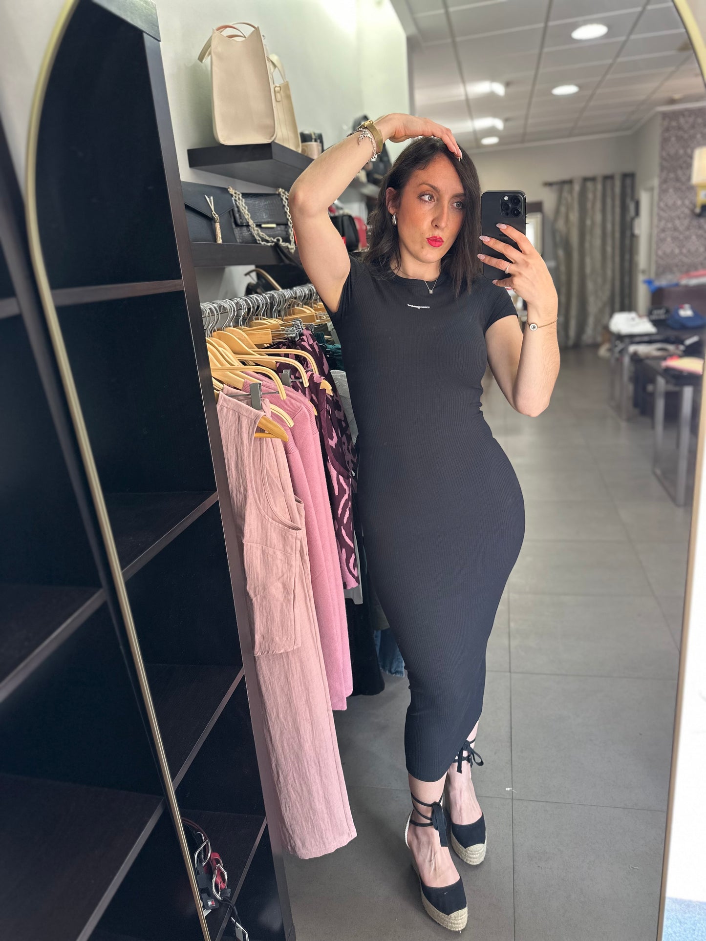 Vestido Tommy midi canalé