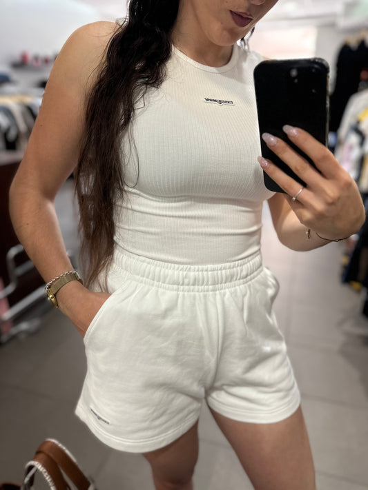 Chándal Tommy corto blanco