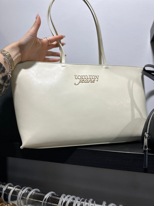 BOLSO TOMMY CREMA GRANDE