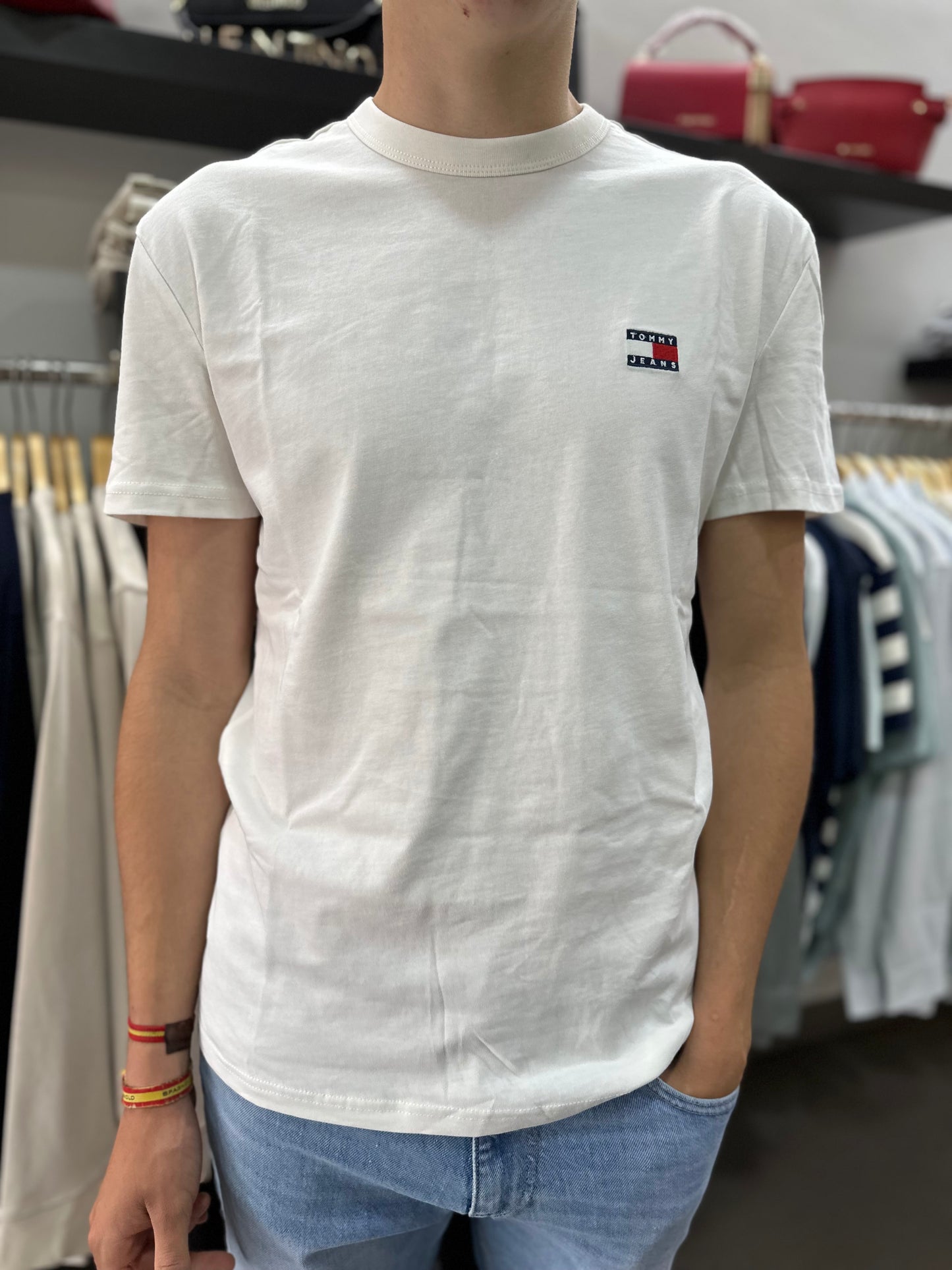CAMISETA TOMMY BOANCA LOGO BORDADO
