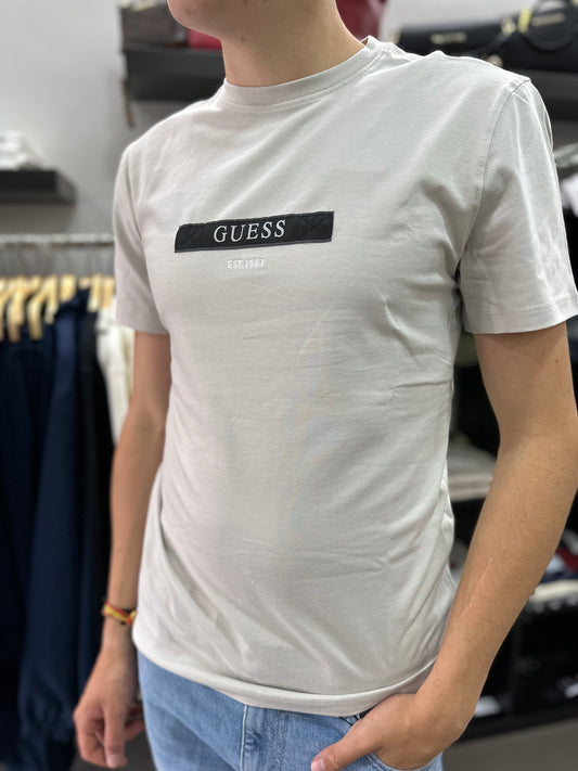 CAMISETA GUESS GRIS SLIM