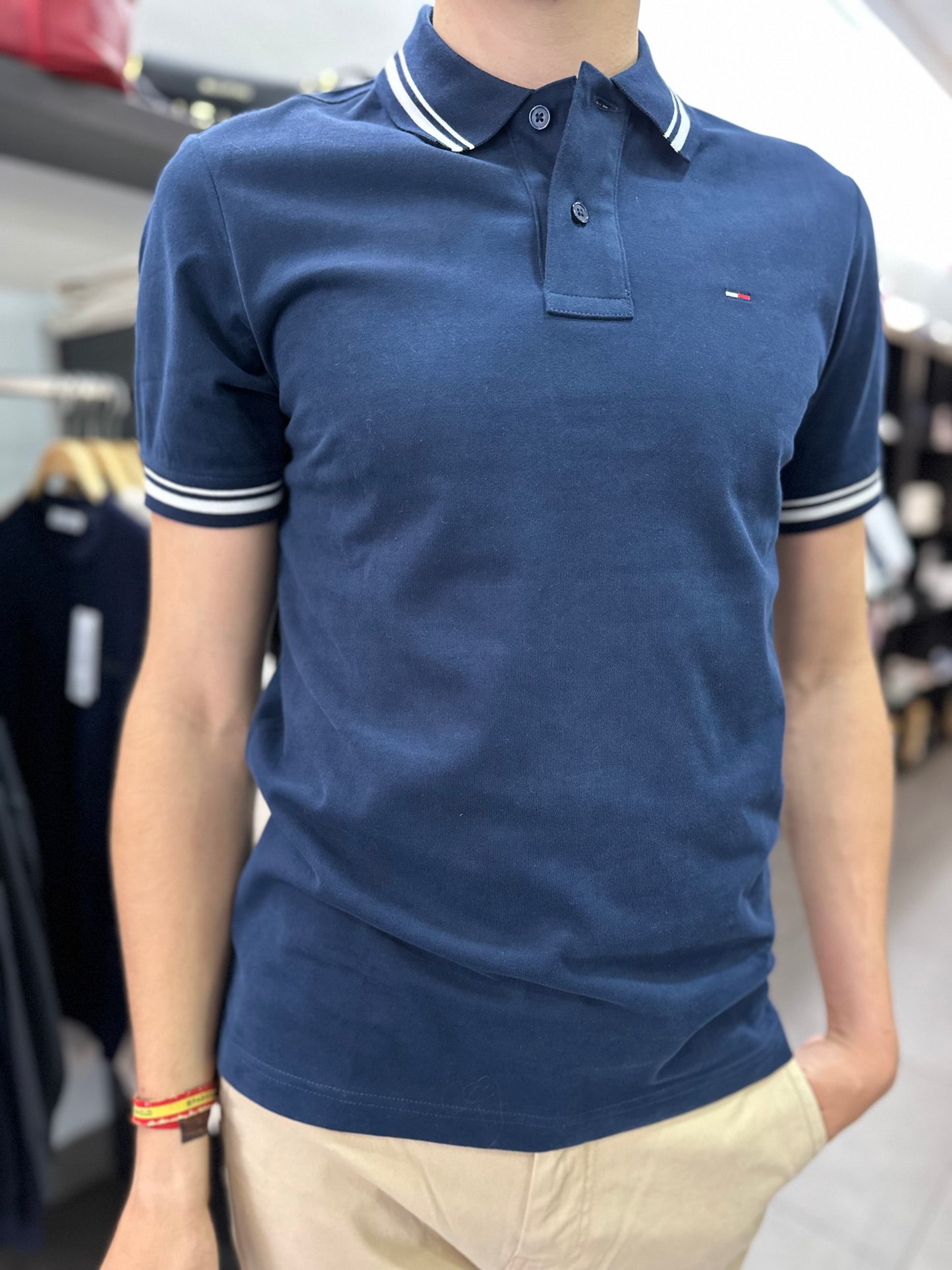 POLO TOMMY AZUL MARINO