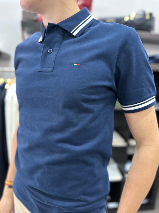 POLO TOMMY AZUL MARINO