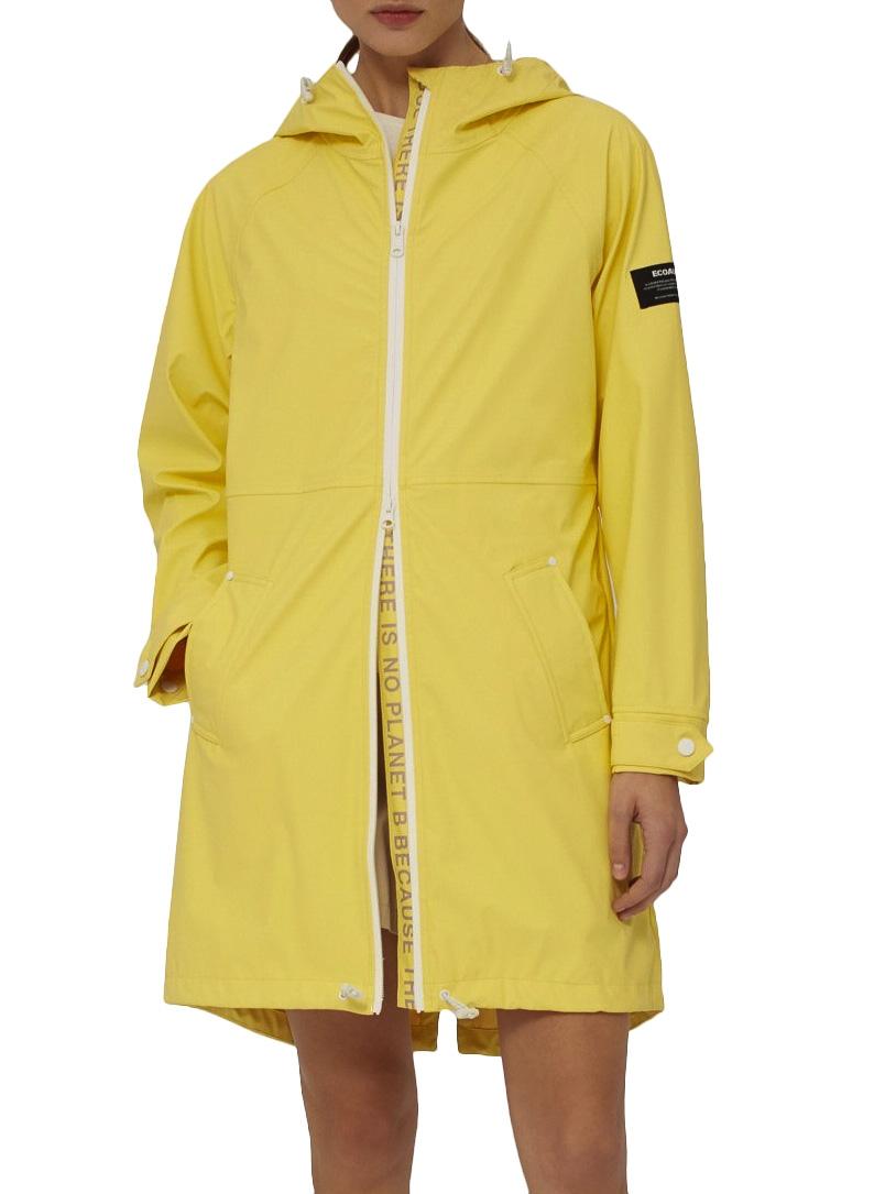 IMPERMEABLE CON CAPUCHA ECOALF AMARILLO MUJER