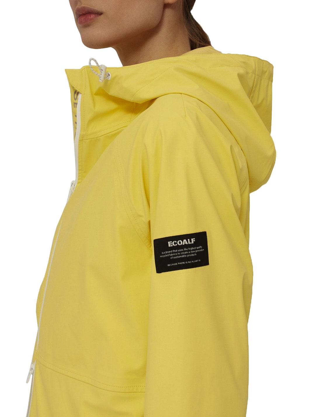 IMPERMEABLE CON CAPUCHA ECOALF AMARILLO MUJER