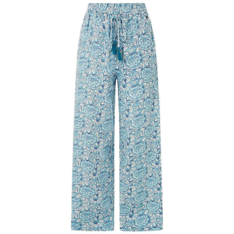 Pantalón Pepe Jeans palazzo con cintura elástica y estampado floral