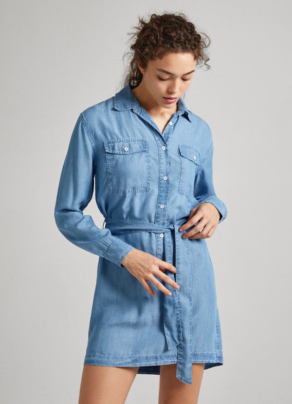 VESTIDO PEPE JEANS CORTO DENIM EN TENCEL