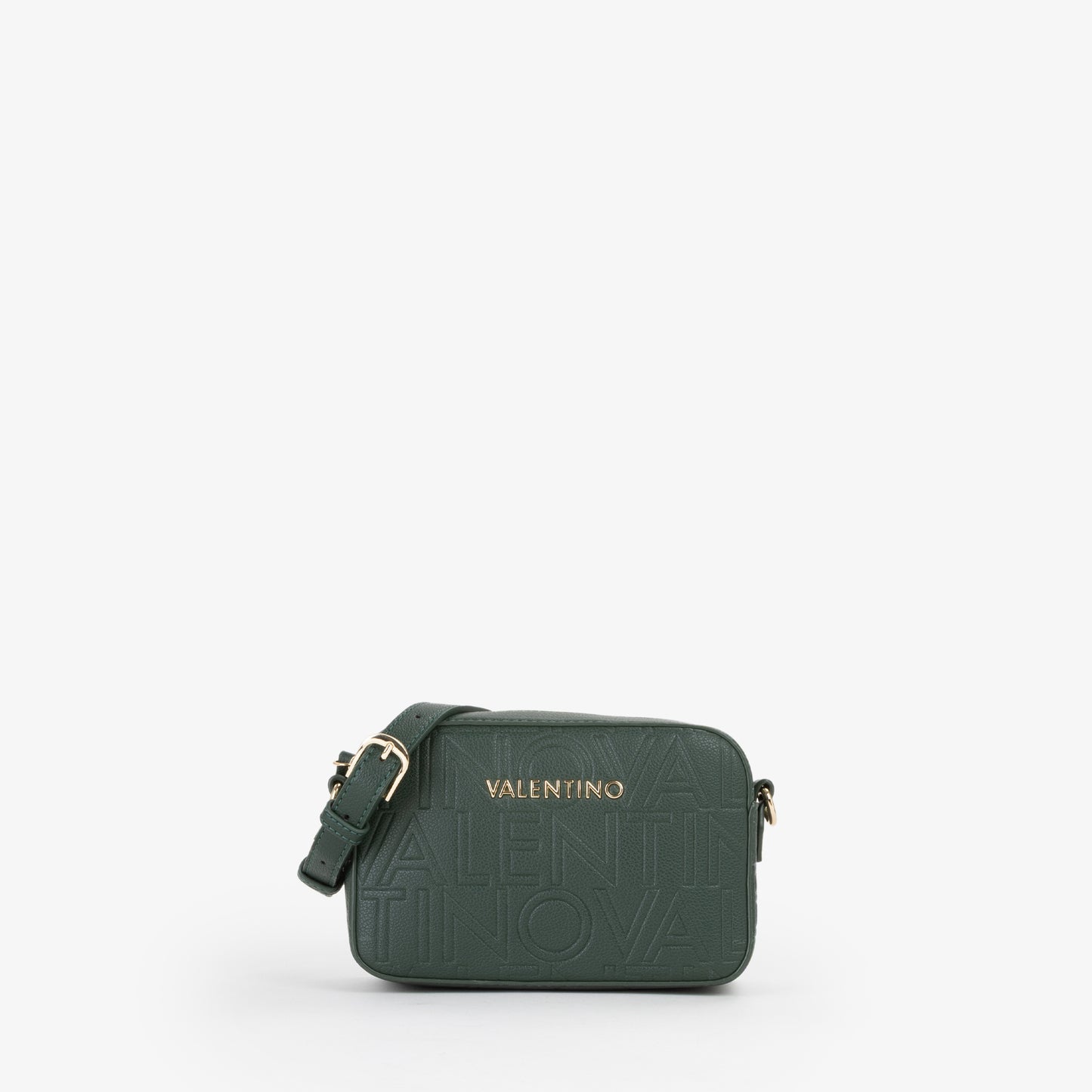 BOLSO VALENTINO BANDOLERA VERDE CON DOS CINTAS ESTAMPADO ALL OVER