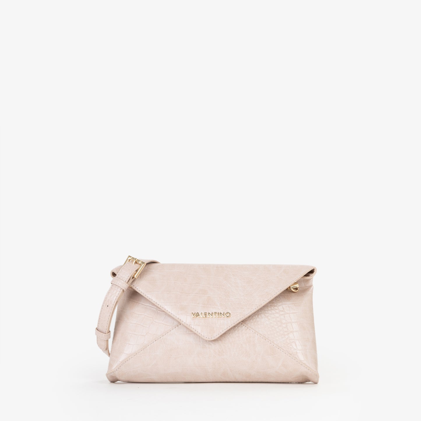 BOLSO VALENTINO SOBRE EFECTO COCODRILO ROSA