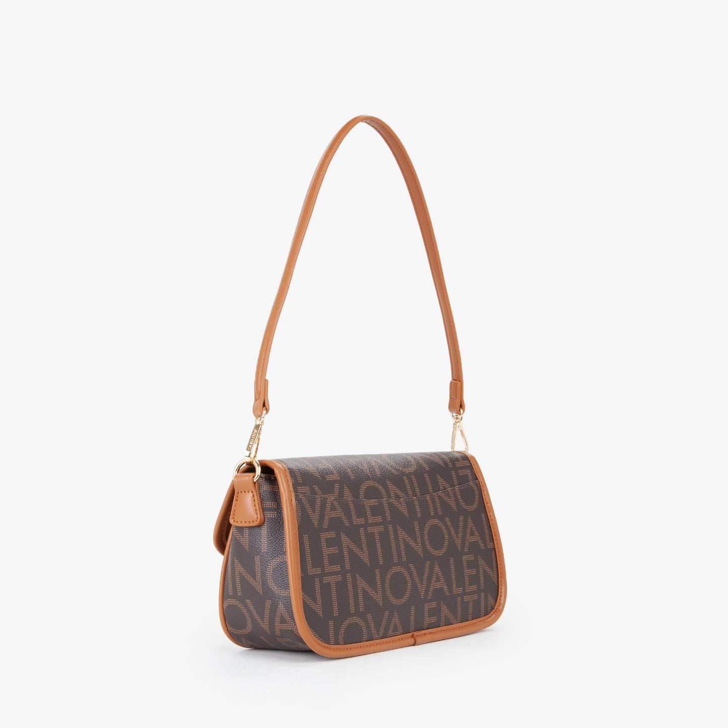 BANDOLERA VALENTINO MARRON CHOCOLATE ESTAMPADO ALL OVER