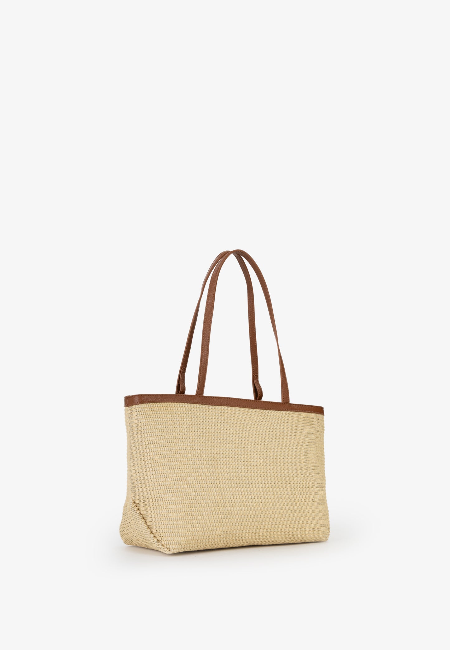 BOLSO VALENTINO MAIAM RAFIA Y MARRÓN