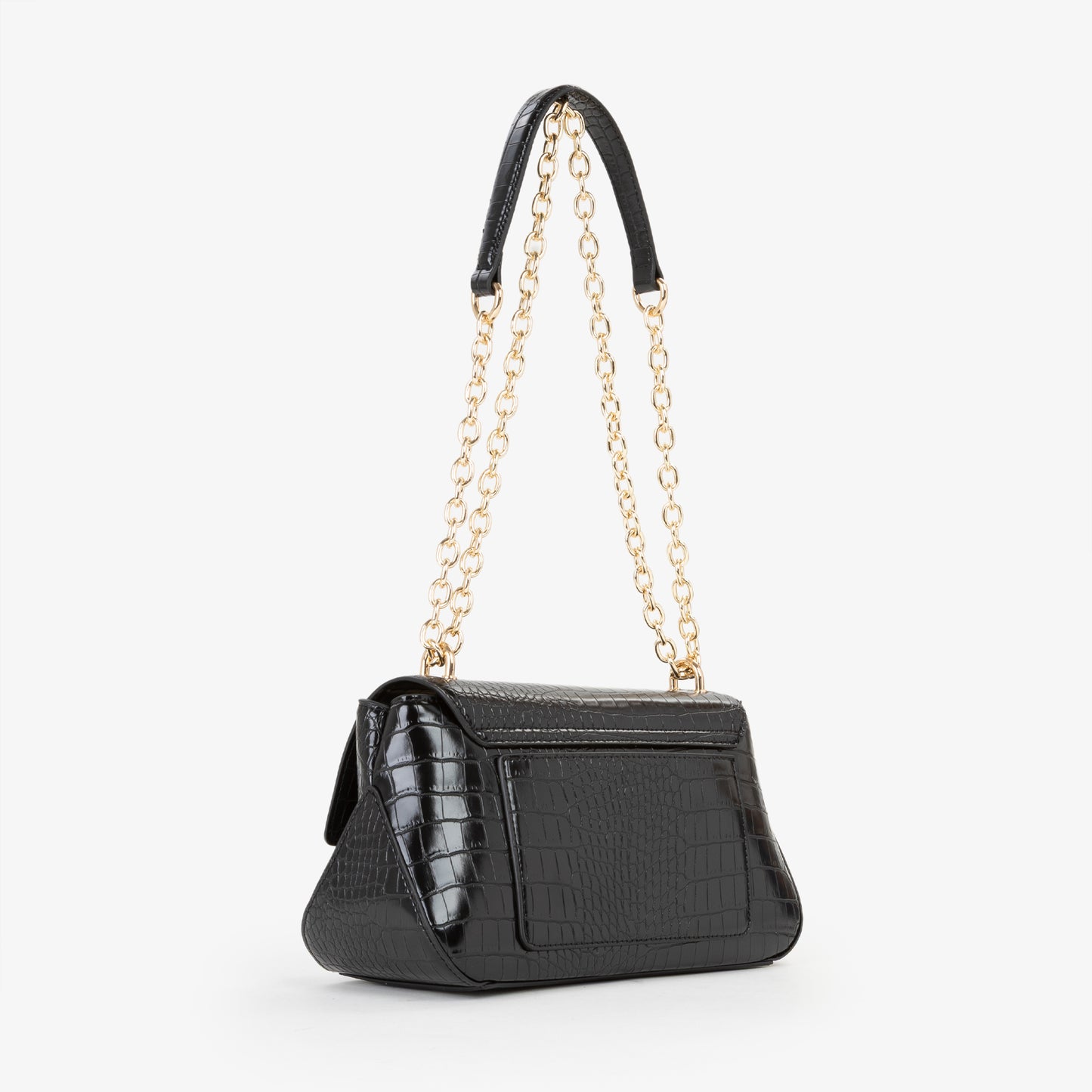 BOLSO BANDOLERA VALENTINO NEGRO COCODRILO
