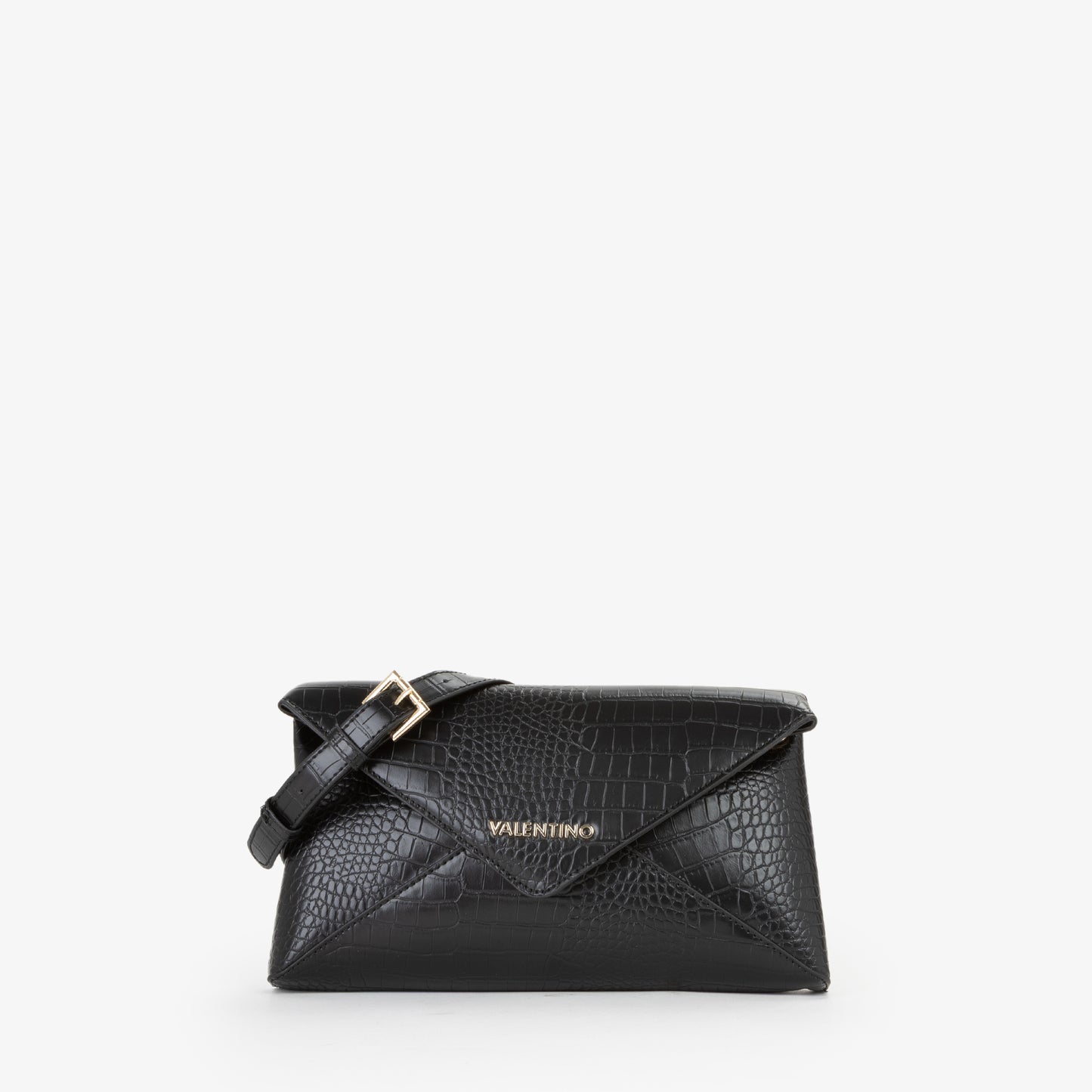 BOLSO VALENTINO SOBRE EFECTO COCODRILO NEGRO