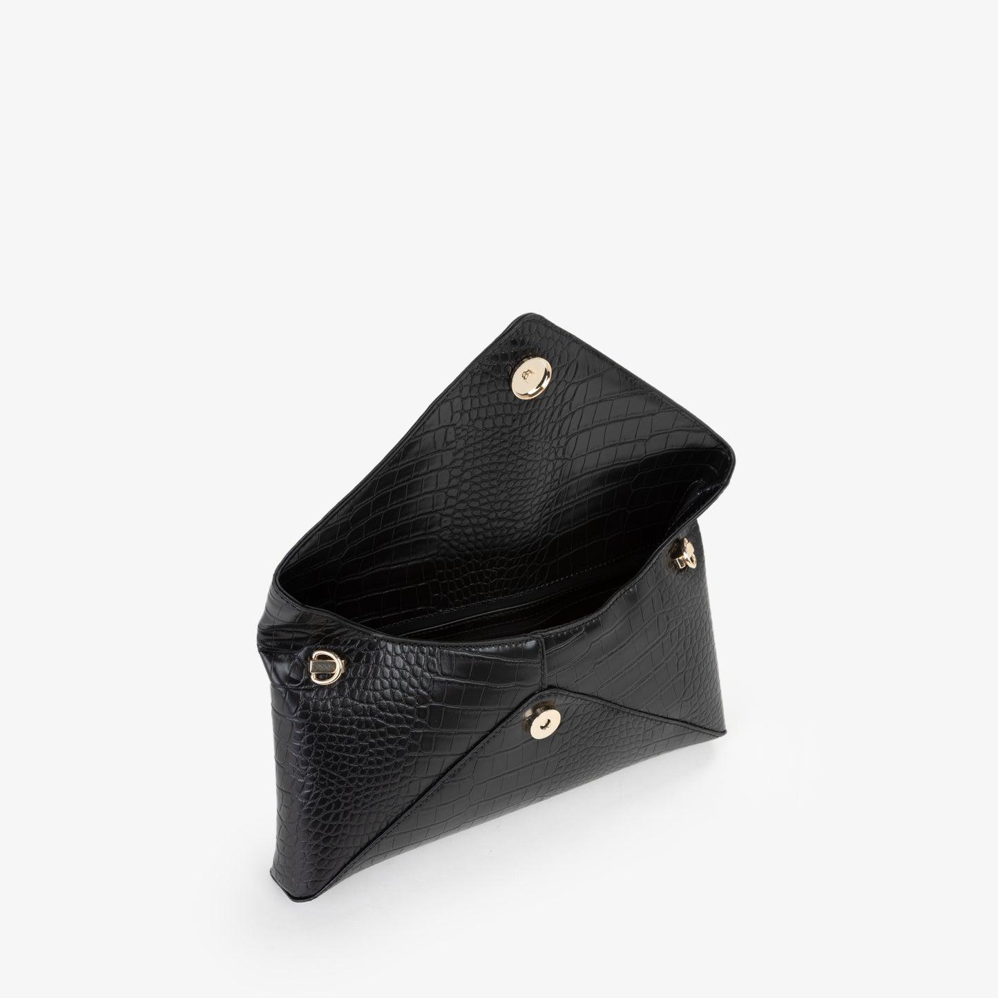 BOLSO VALENTINO SOBRE EFECTO COCODRILO NEGRO