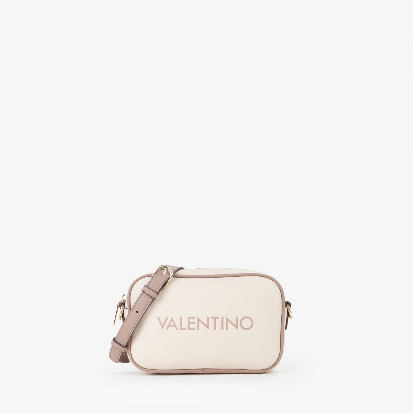 BANDOLERA VALENTINO BEIGE Y TAUPE