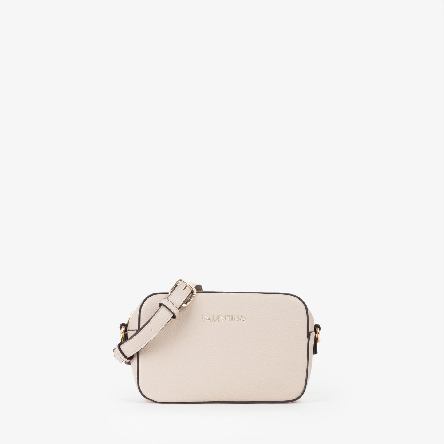 BOLSO VALENTINO BANDOLERA BEIGE CON DOS CINTAS
