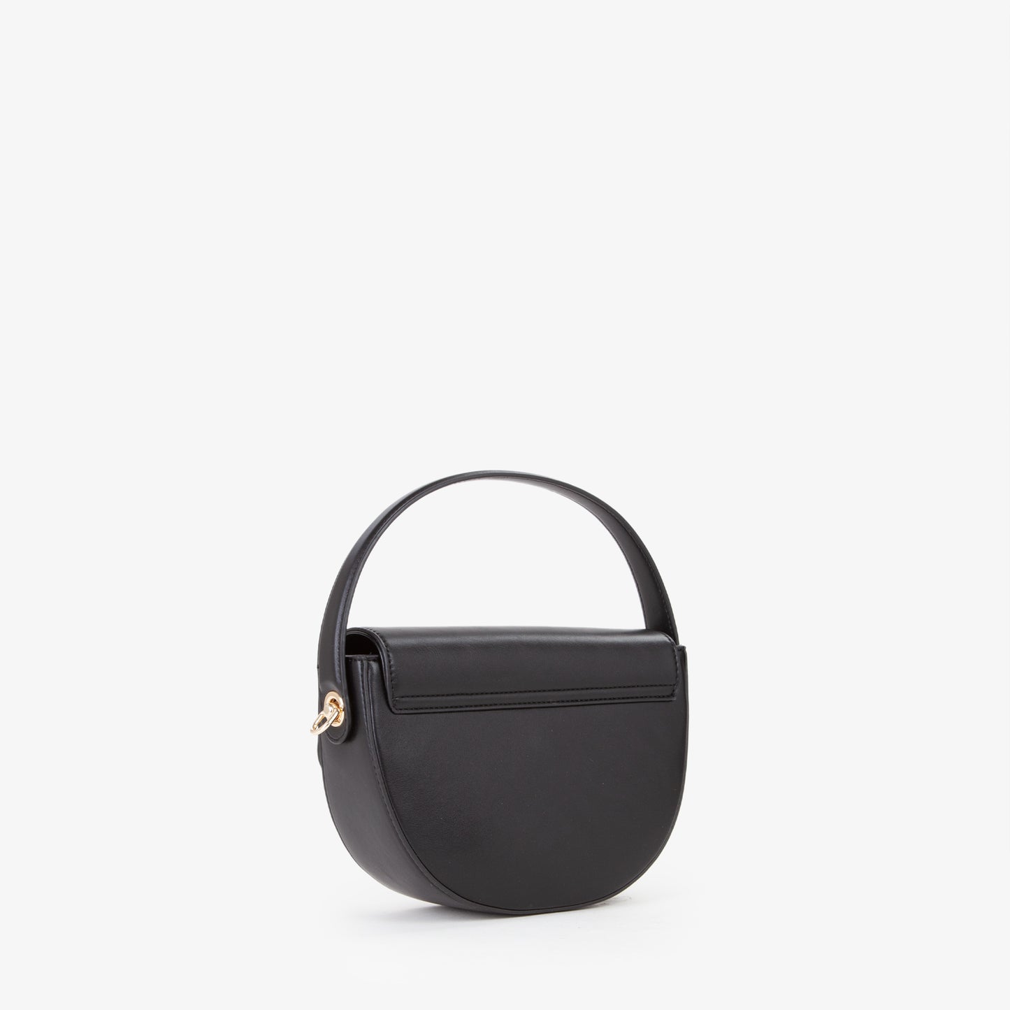 BOLSO VALENTINO BANDOLERA NEGRO SEMICIRCULO CON DOS CORREAS