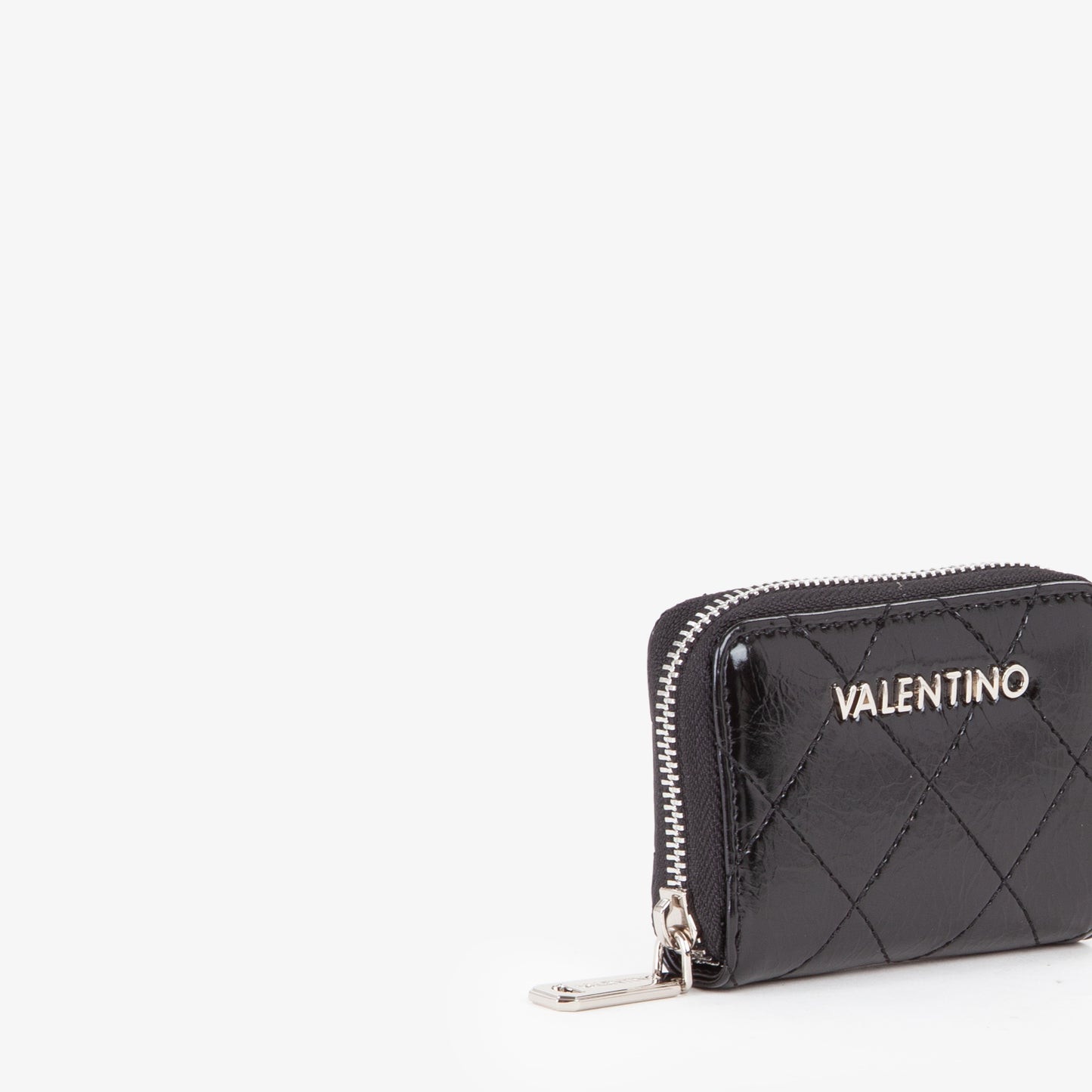 MONEDERO PEQUEÑO VALENTINO NEGRO CHAROL