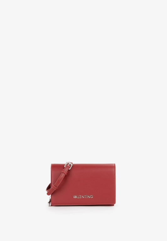BOLSO VALENTINO EMBER MONEDERO INTEGRADO ROJO OSCURO