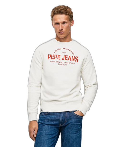 SUDADERA CRUDA PEPE JEANS LOGO TIERRA HOMBRE