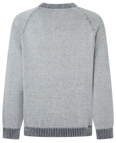 JERSEY PEPE JEANS PUNTO PIQUÉ GRIS HOMBRE