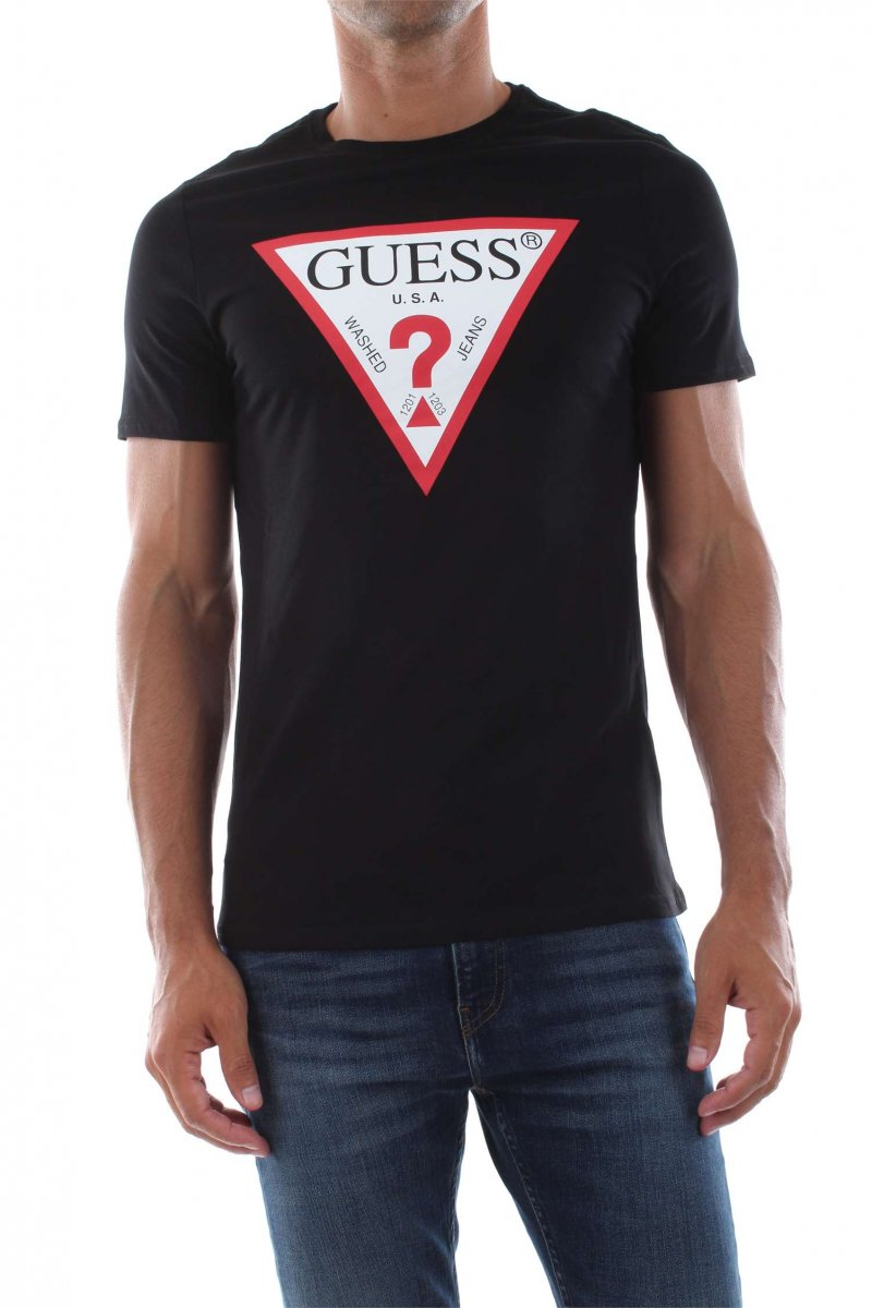 Camiseta Guess manga corta negra hombre