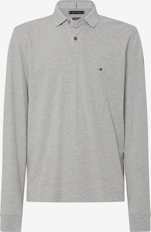 POLO TOMMY HILFIGER MANGA LARGA GRIS HOMBRE