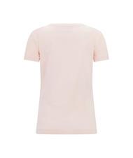 CAMISETA GUESS MANGA CORTA ROSA LOGO PEDRERÍA MUJER