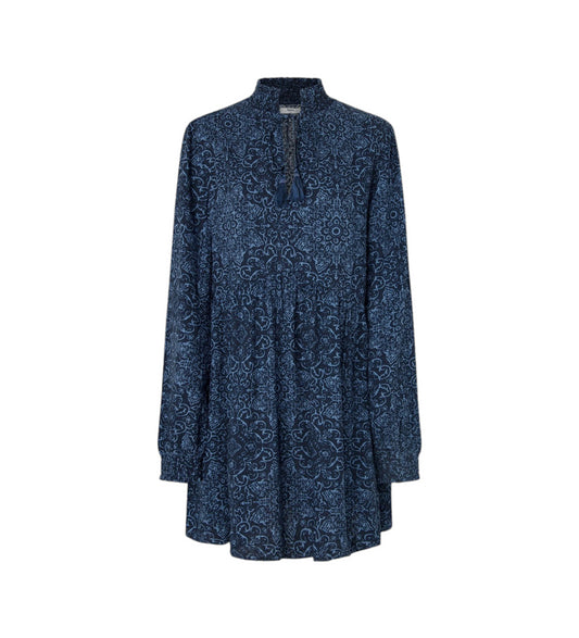 VESTIDO PEPE JEANS MINI ESTAMPADO FLORAL AZUL