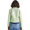 CHAQUETA BIKER PEPE JEANS BLEACH GREEN MUJER