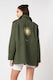 CHAQUETA PEPE JEANS VERDE MILITAR CON CREMALLETA Y ABOTONADA