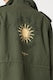 CHAQUETA PEPE JEANS VERDE MILITAR CON CREMALLETA Y ABOTONADA