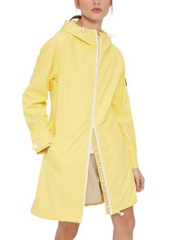 IMPERMEABLE CON CAPUCHA ECOALF AMARILLO MUJER