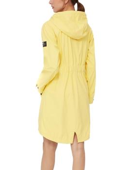 IMPERMEABLE CON CAPUCHA ECOALF AMARILLO MUJER