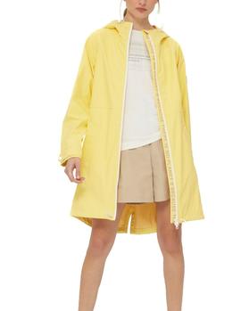 IMPERMEABLE CON CAPUCHA ECOALF AMARILLO MUJER