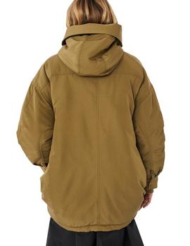 PARKA ECOALF MODELO SAGRALF VERDE MILITAR CON CAPUCHA MUJER