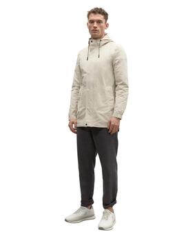 CORTAVIENTOS IMPERMEABLE BALBIALF ECOALF CRUDO CON CAPUCHA HOMBRE