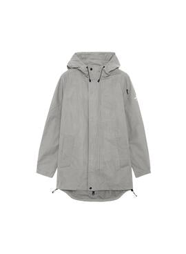 CORTAVIENTOS IMPERMEABLE BALBIALF ECOALF CRUDO CON CAPUCHA HOMBRE