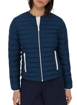 CHAQUETA REVERSIBLE ECOALF MARINA Y PINCELADAS MUJER