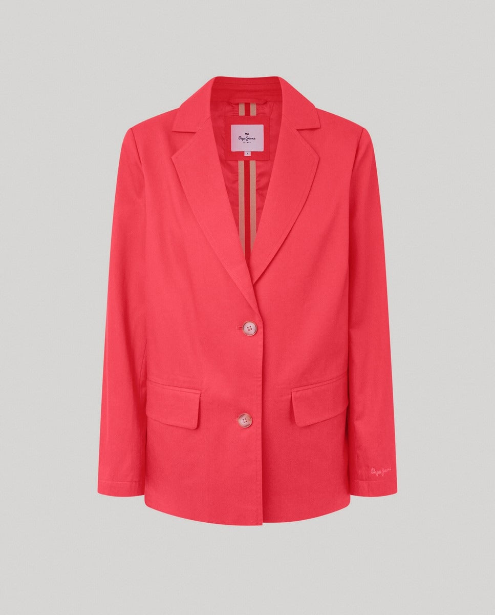 BLAZER PEPE JEANS CRISPY RED ABOTONADA MUJER